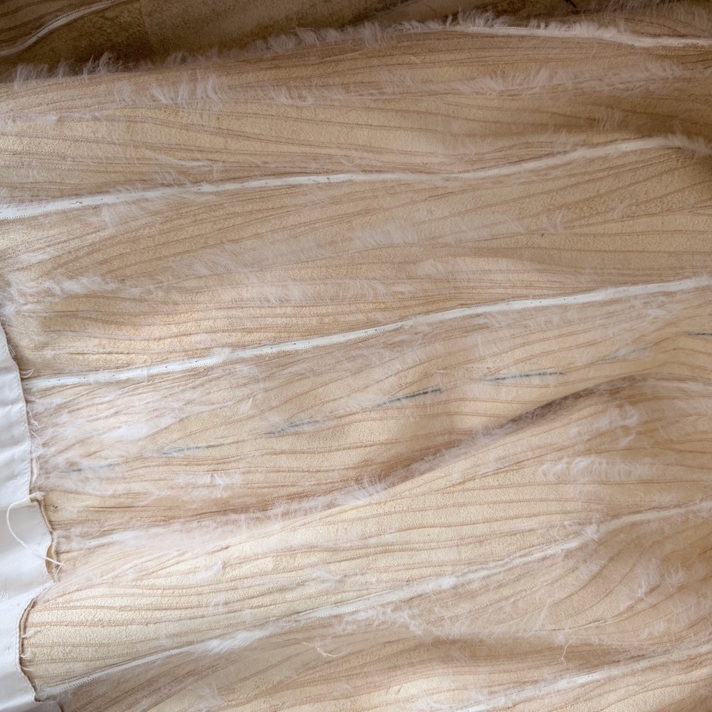 Elegant Ivory Mink Fur Coat -S/M - Picture 6 of 17